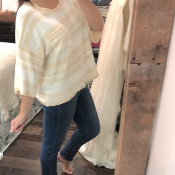 Striped knit boho sweater size medium oversized - Picture 4 of 6